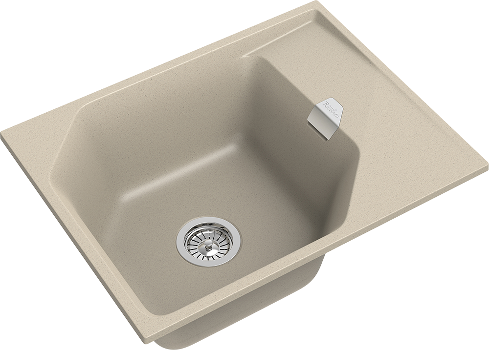 RIVELATO Мойка LOCUS 65  1-чаш 650*500 beige scuro арт.LS-65 beige scuro