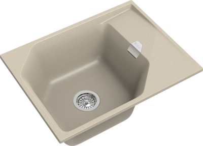 RIVELATO Мойка LOCUS 65  1-чаш 650*500 beige scuro арт.LS-65 beige scuro