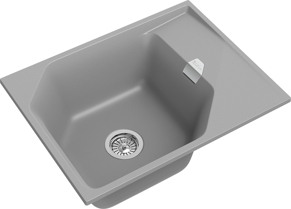 RIVELATO Мойка LOCUS 65  1-чаш 650*500 grigio metallizzato арт.LS-65 grigio metallizzato
