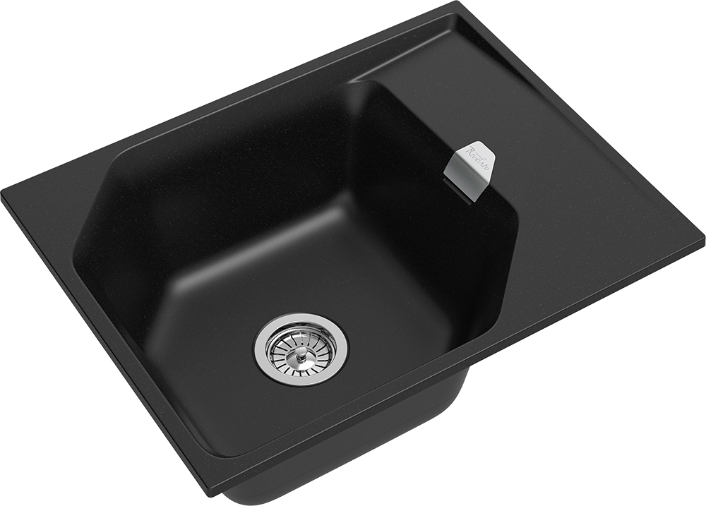 RIVELATO Мойка LOCUS 65  1-чаш 650*500 nero арт.LS-65 nero