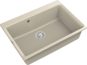 RIVELATO Мойка AXEL 70  1-чаша 730*520мм beige scuro арт.Х-70 beige scuro
