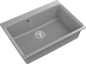 RIVELATO Мойка AXEL 70  1-чаша 730*520мм grigio metallizzato арт.Х-70 grigio metallizzato