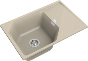 RIVELATO Мойка LOCUS 75  1-чаш 750*500 beige scuro арт.LS-75 beige scuro