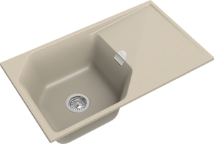 RIVELATO Мойка LOCUS 85  1-чаш 850*500 beige scuro арт.LS-85 beige scuro