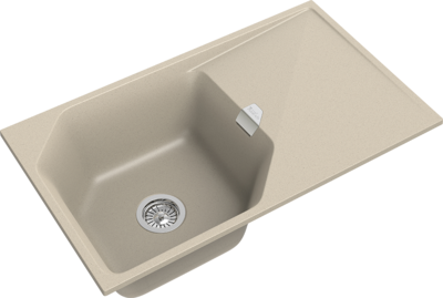 RIVELATO Мойка LOCUS 85  1-чаш 850*500 beige scuro арт.LS-85 beige scuro