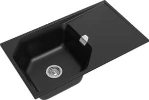 RIVELATO Мойка LOCUS 85  1-чаш 850*500 nero арт.LS-85 nero