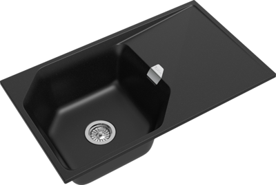 RIVELATO Мойка LOCUS 85  1-чаш 850*500 nero арт.LS-85 nero