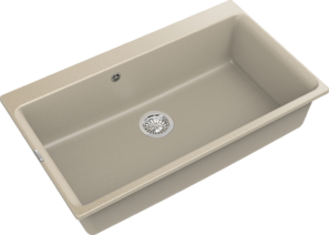 RIVELATO Мойка AXEL 90  1-чаша 870*520мм beige scuro арт.Х-90 beige scuro