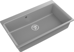 RIVELATO Мойка AXEL 90  1-чаша 870*520мм grigio metallizzato арт.Х-90 grigio metallizzato