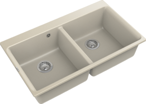 RIVELATO Мойка AXEL 90-2D  2-чаши 870*520мм beige scuro арт.X-90-2D beige scuro