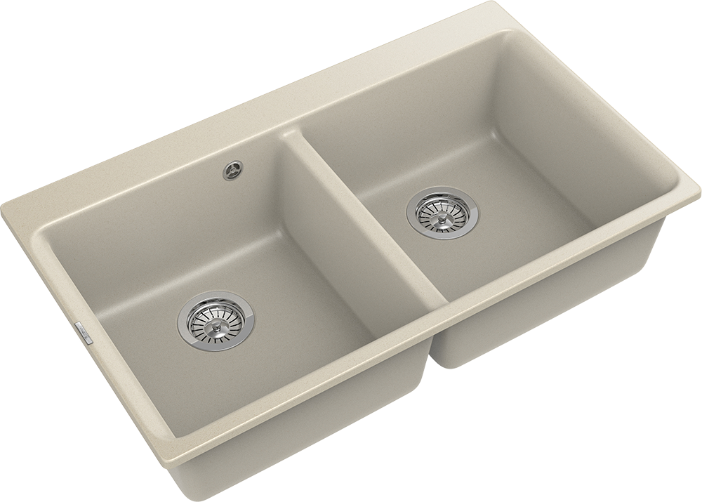 RIVELATO Мойка AXEL 90-2D  2-чаши 870*520мм beige scuro арт.X-90-2D beige scuro