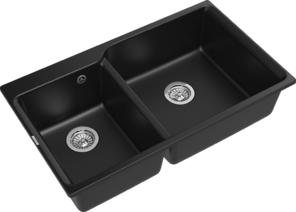RIVELATO Мойка AXEL 90D  2-чаши 870*520мм antracite арт.X-90D antracite