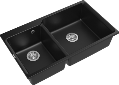 RIVELATO Мойка AXEL 90D  2-чаши 870*520мм antracite арт.X-90D antracite
