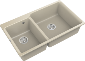 RIVELATO Мойка AXEL 90D  2-чаши 870*520мм beige scuro арт.X-90D beige scuro