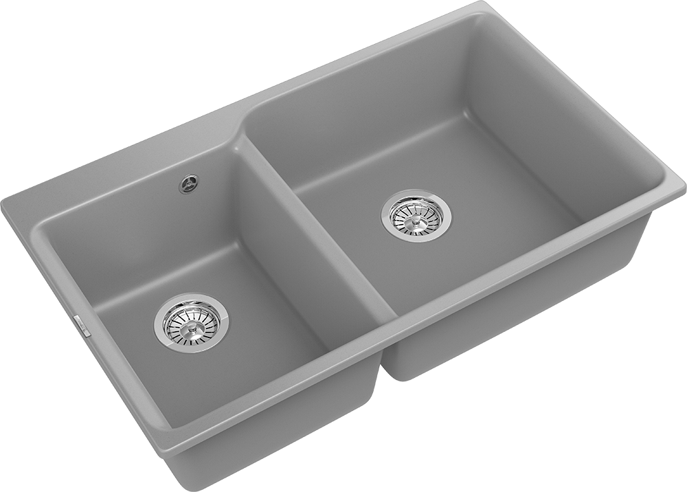 RIVELATO Мойка AXEL 90D  2-чаши 870*520мм grigio metallizzato арт.X-90D grigio metallizzato