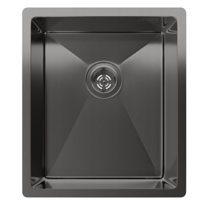 Rivelato Rinox 3844 UN PVD black Мойка нерж.сталь 1 чаша 380*440*200 мм арт.3844 UN PVD black