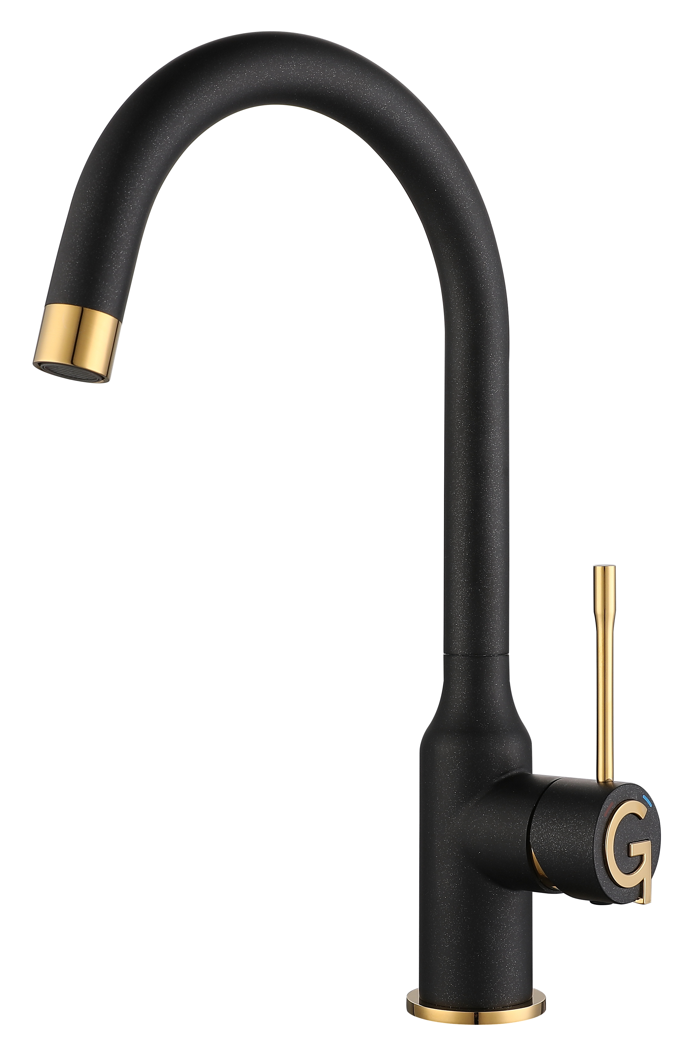 Rivelato Смеситель для кухни Garda U-обр. D-35мм antracite/oro арт.1923502 antracite oro
