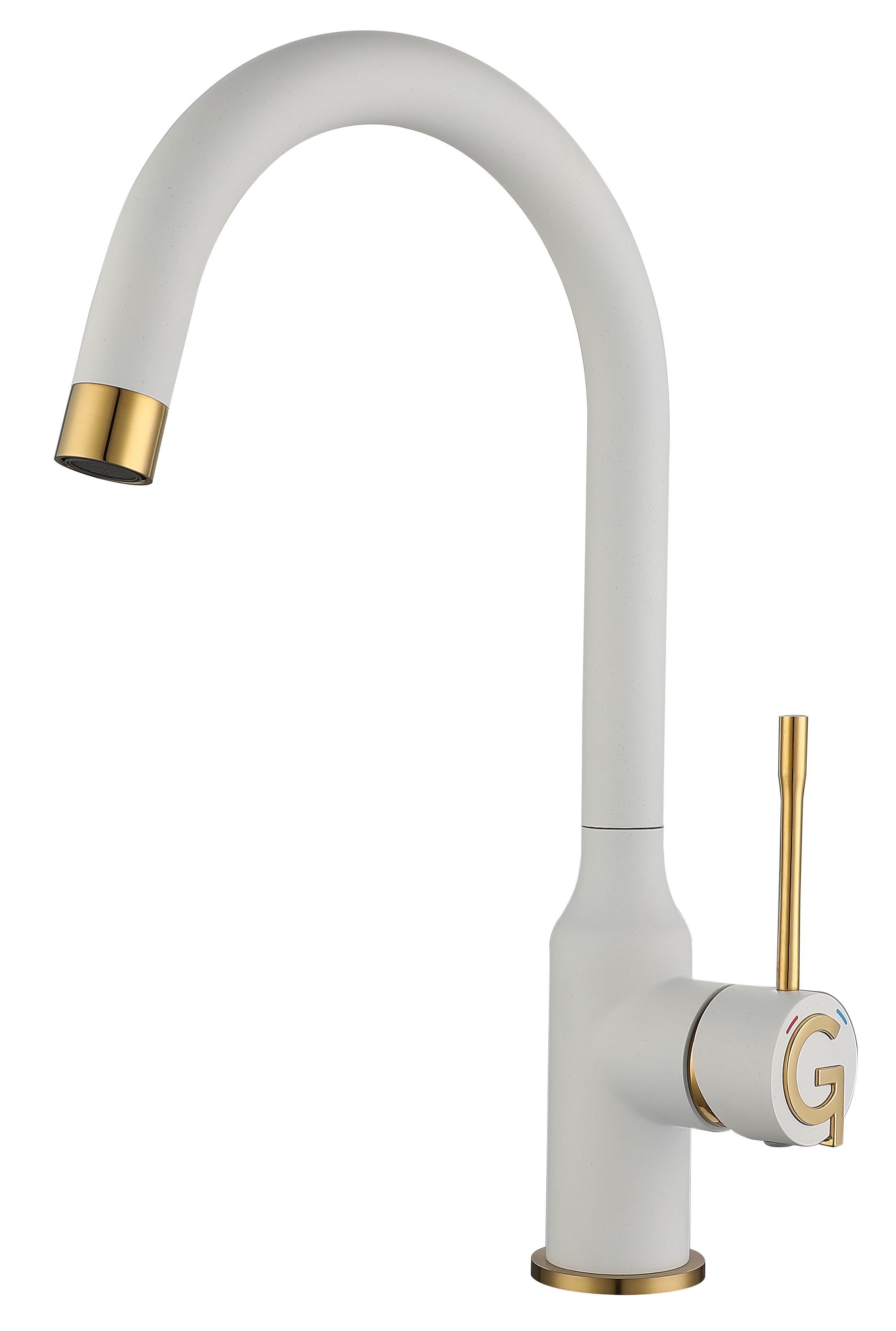 Rivelato Смеситель для кухни Garda U-обр. D-35мм brina/oro арт.1923502 brina oro