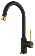 Rivelato Смеситель для кухни Garda U-обр. D-35мм nero/oro арт.1923502 nero oro