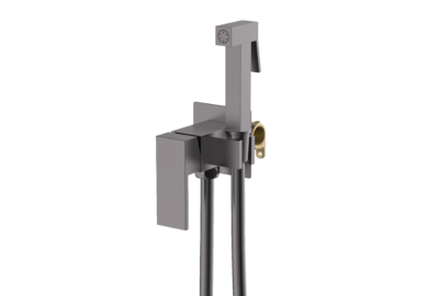 S98.52.07 Смеситель с гигиеническим душем встраиваемый SPLENKA (серый)