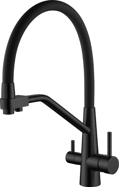 S71.62.06 Смеситель для кухни с подключением к фильтру питьевой воды SPLENKA (черный)