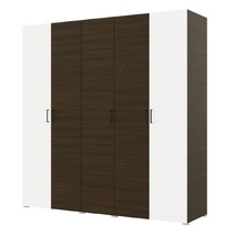  Шкаф Бостон 2000 5 створок, 4 ящика, 4 полки М Венге/Белый (11 мест)