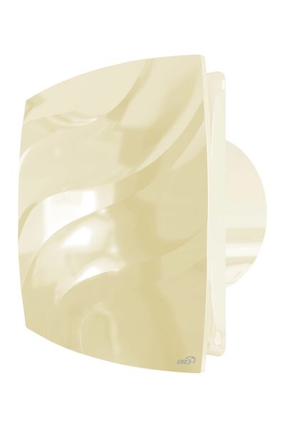 Вентилятор ERA WAVE D120С Ivory накладной обр.клапан (бежевый)