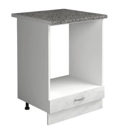 Рабочий стол под духовой шкаф 60 цвет Карара столешница Гранит SANTREK HOME (ЛДСП)