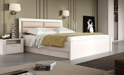 Элана спальня Кровать 1400 (без основания) Бодега белая (2 места)