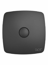 Вентилятор ERA DICITI- Silent D100 RIO 4C Matt black канальный осевой вытяжной с обратным клапаном декоративный (чёрный) 