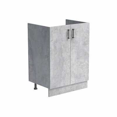 Тумба 80*60 цвет Бетон (2 дверцы) SANTREK HOME (ЛДСП)