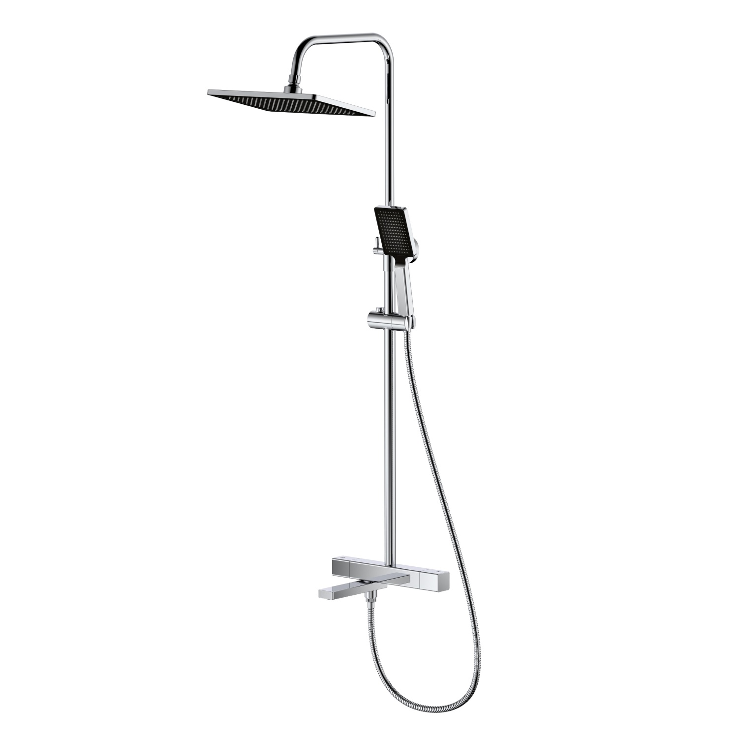 Тропическая душевая система RUSH Socotra (ST4235-60) термостатическая с изливом, хром