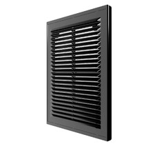 Решетка вентиляционная ERA 1520Р Black сетка разъемная 150х200 пластик ЧЁРНЫЙ