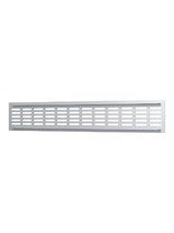 Решетка вентиляционная ERA 4808DP Al Silver сетка переточная 480х80 СЕРЕБРО