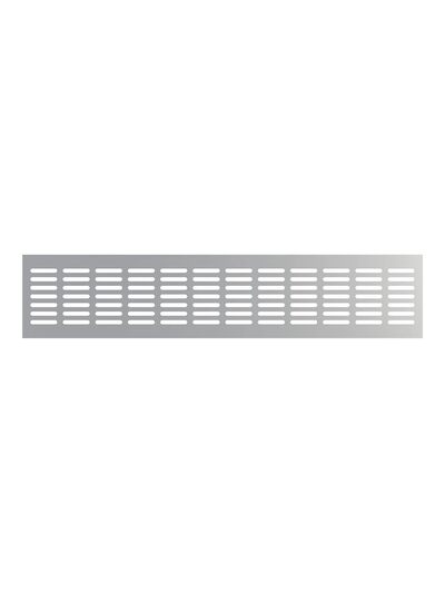 Решетка вентиляционная ERA 4810DP Al Silver сетка переточная 480х100 СЕРЕБРО