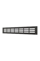 Решетка вентиляционная ERA 3004DP AL Matt black переточная 300x42 ЧЁРНЫЙ МАТОВЫЙ