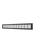 Решетка вентиляционная ERA 5006DP AL Matt black переточная 500x60 ЧЁРНЫЙ МАТОВЫЙ