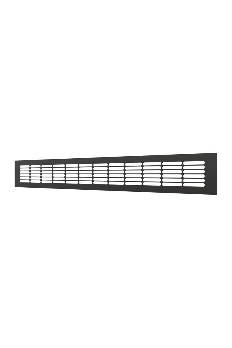 Решетка вентиляционная ERA 5006DP AL Matt black переточная 500x60 ЧЁРНЫЙ МАТОВЫЙ