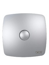 Вентилятор накладной ERA D125 Rio 5C gray metal обр.клапан DICITI СЕРЫЙ