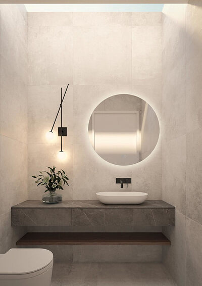 Зеркало SANTREK HOME с LED подсветкой "AERO PURE" 600мм