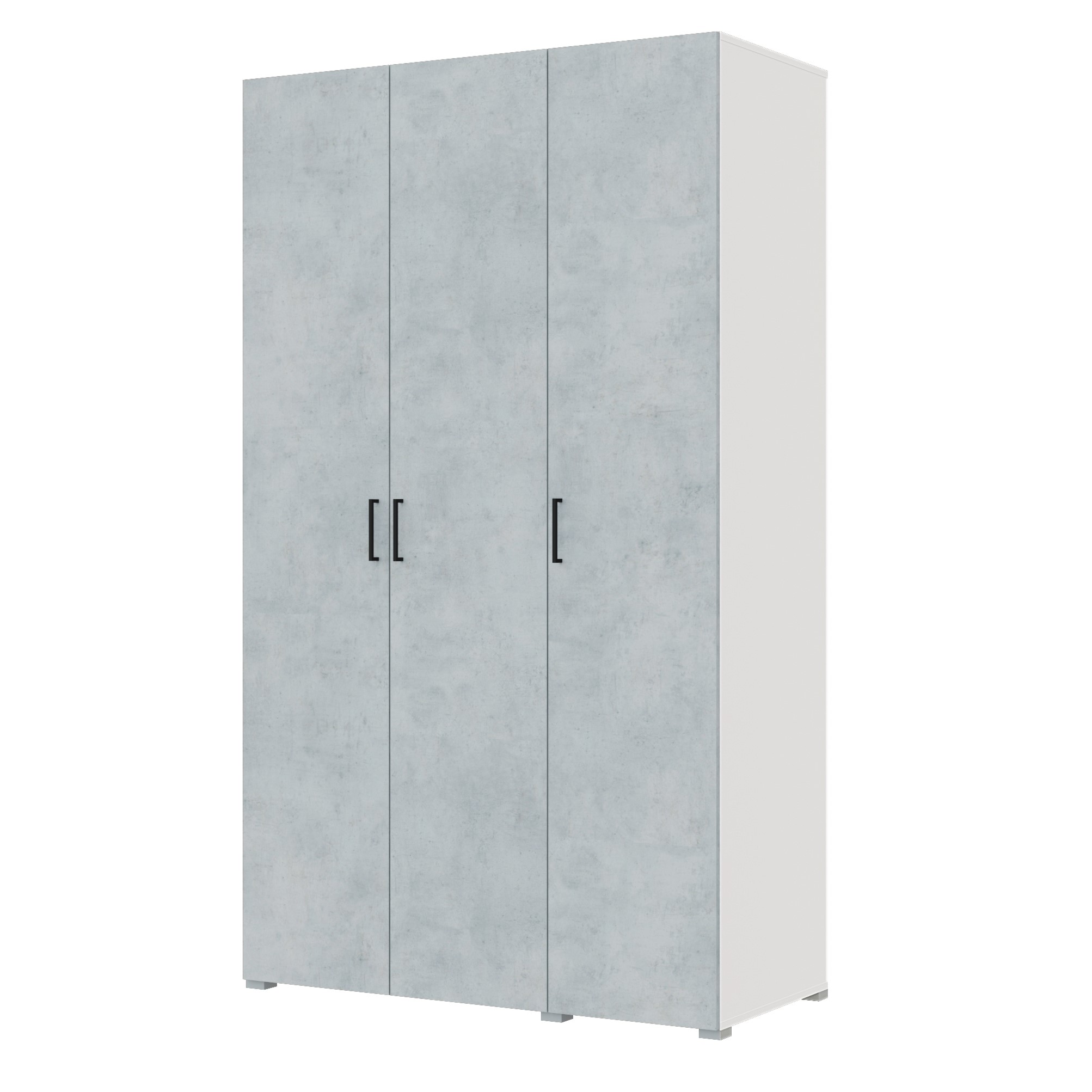  Шкаф Бостон 1500 3 створки, 2 ящика Сонома/Бетон (6 мест)