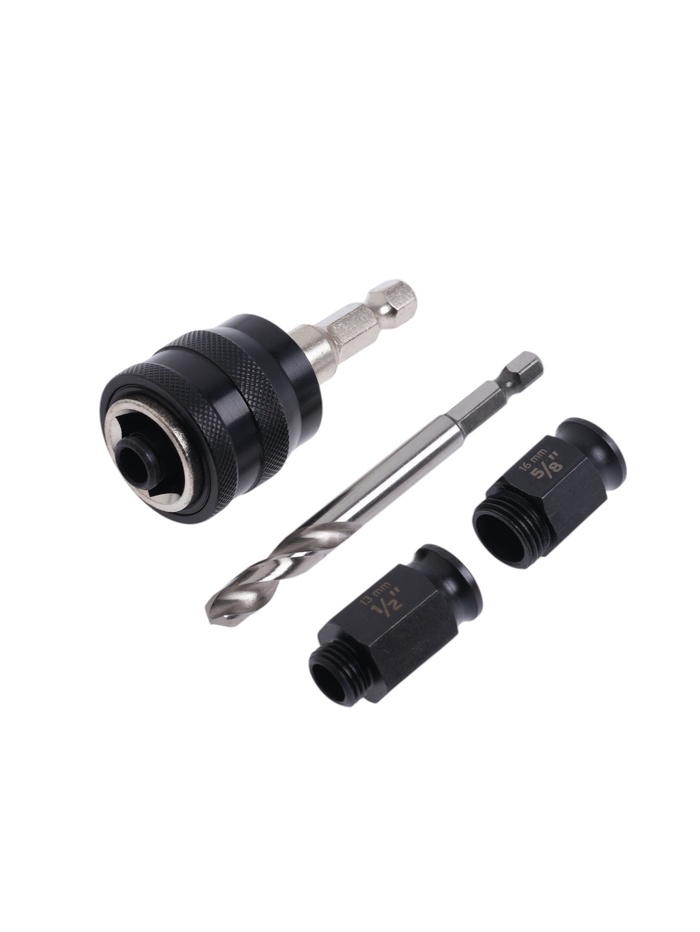 Адаптер для коронок биметаллических ТУНДРА, быстросъемный, шестигранный хвостовик, М14/М16 10724442