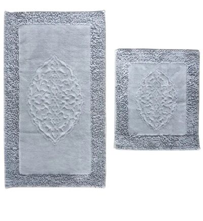 Набор ковриков для в/к "Макароны LUX" 60х100+50х60 grey серый 