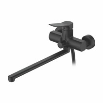 2285B Смеситель Ванна LEDEME шар.  дл.излив (черный)