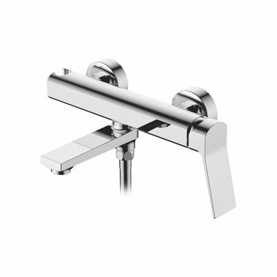 3185 Смеситель Ванна LEDEME шар,  корот поворотный излив (хром)