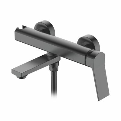 3185D Смеситель Ванна LEDEME шар,  корот поворотный излив (оруж сталь)