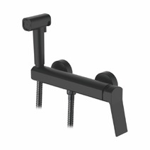 5285B Смеситель Гигиенический душ LEDEME настенный шар  (черный)