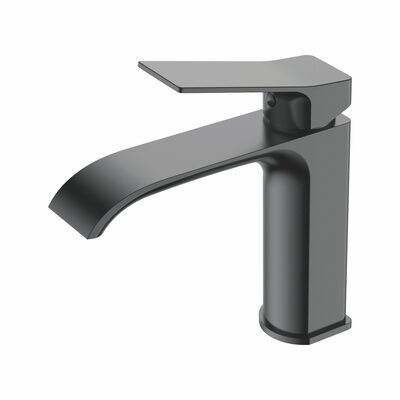 1094D Смеситель Тюльпан LEDEME шар, на гайке (оруж сталь)