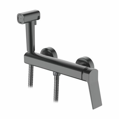 5285D Смеситель Гигиенический душ LEDEME настенный шар  (оруж сталь)