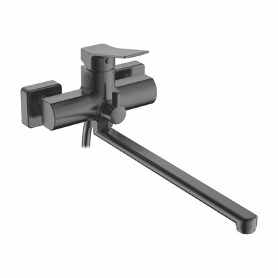 2294D Смеситель Ванна LEDEME шар.  дл.излив (оруж сталь)